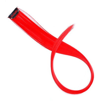 22 Polegadas Sintético Longo Liso Clip In Extensões de Cabelo Perucas de Alta Temperatura Cores do Arco-Íris Acessórios de Cabelo para bom 2026