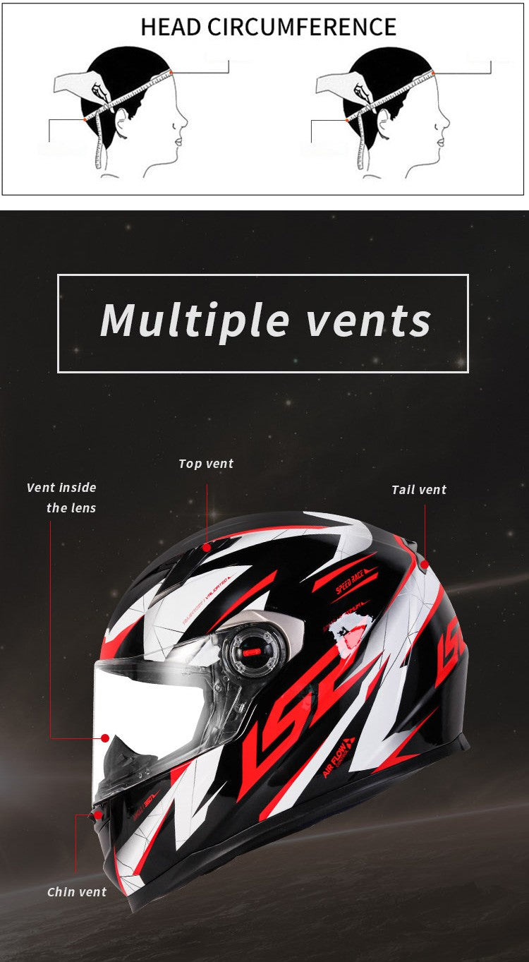 Capacete de Moto Clássico LS2 Fechado Masculino Feminino Capacete de Motocross Casco em ABS Aprovado pela ECE Acessórios para Motos FF358
