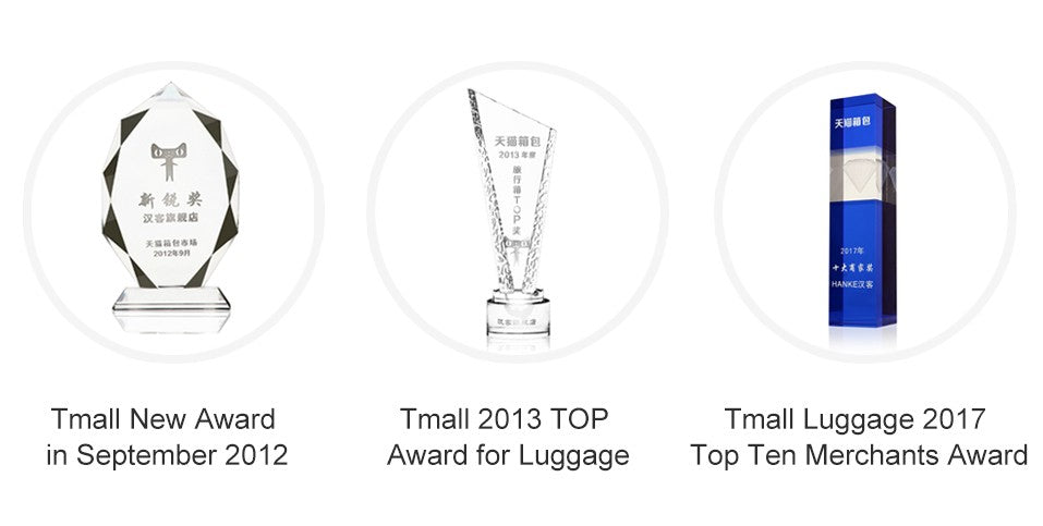 Hanke New Design Luggage Business Travel Suitcase Carry On Boarding Cabin Trolley Case PC Material Rolling Spinner Wheels