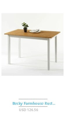 Rectangular Dining Room Table Wood Construction Seats 6 Guests Protective Glides Easy Assembly Indoor Use Warm Aspen Valley