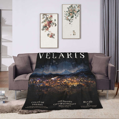 Manta Macia de Viagem Velaris Cidade da Luz Cobertor de Cama Flannel Colcha para Sofá Cadeira Cama Capa Engraçada de Sofá-Cama