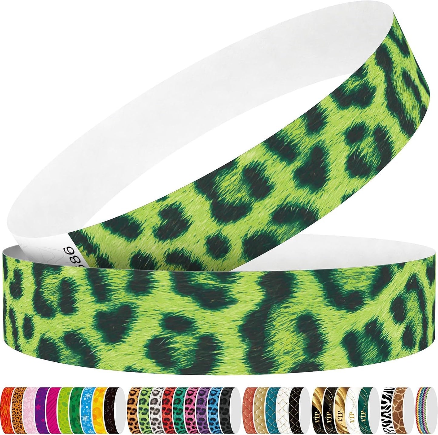 Red Flame 250pcs Tyvek Wristbands Colored Paper Event Wrist Bands Party Games Competitions Guest Gifts