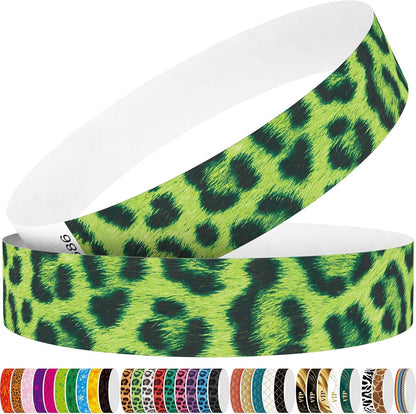 Red Flame 250pcs Tyvek Wristbands Colored Paper Event Wrist Bands Party Games Competitions Guest Gifts