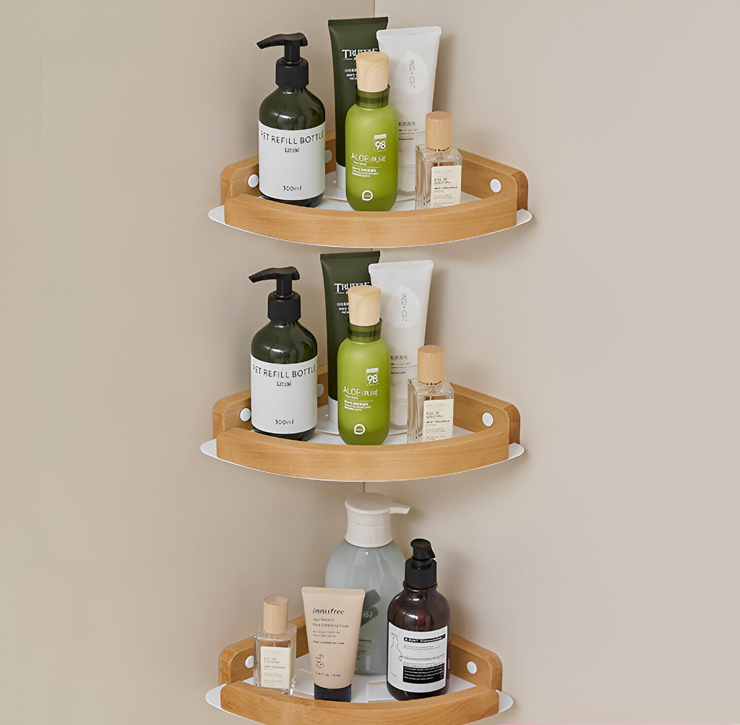 bathroom shelves wall mounted toilet and bathroom storage solid wood non perforated triangular frame wall corner rack