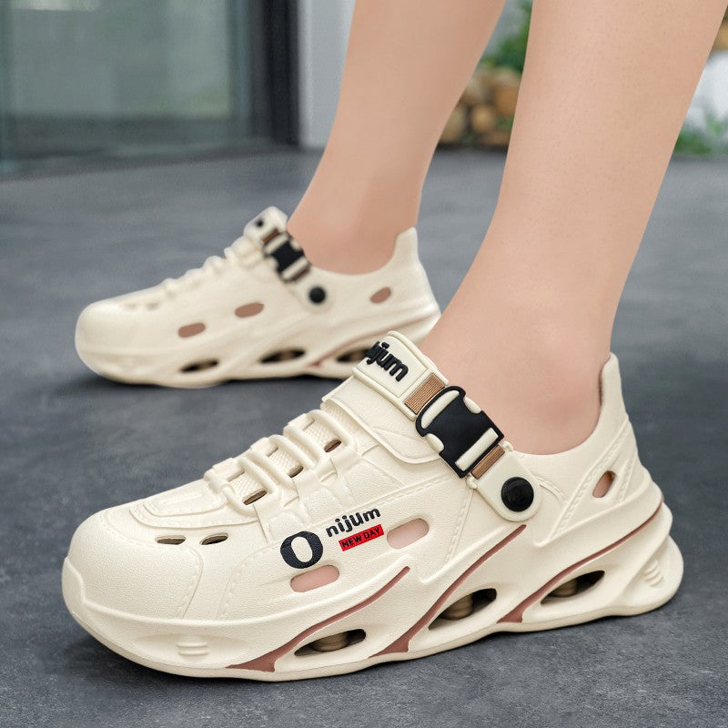 Men Outdoor Sandals Men's Outdoor Sandals Sport Slippers Beach Slides Breathable Clogs Men Casual Garden Shoes Non-slip Hiking