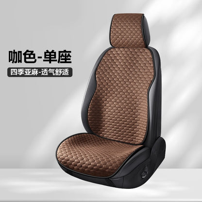 Universal Car Seat Cover Four Season Auto Flax Breathable Seat Covers for Car Seats Cover Protection Cars Accessories