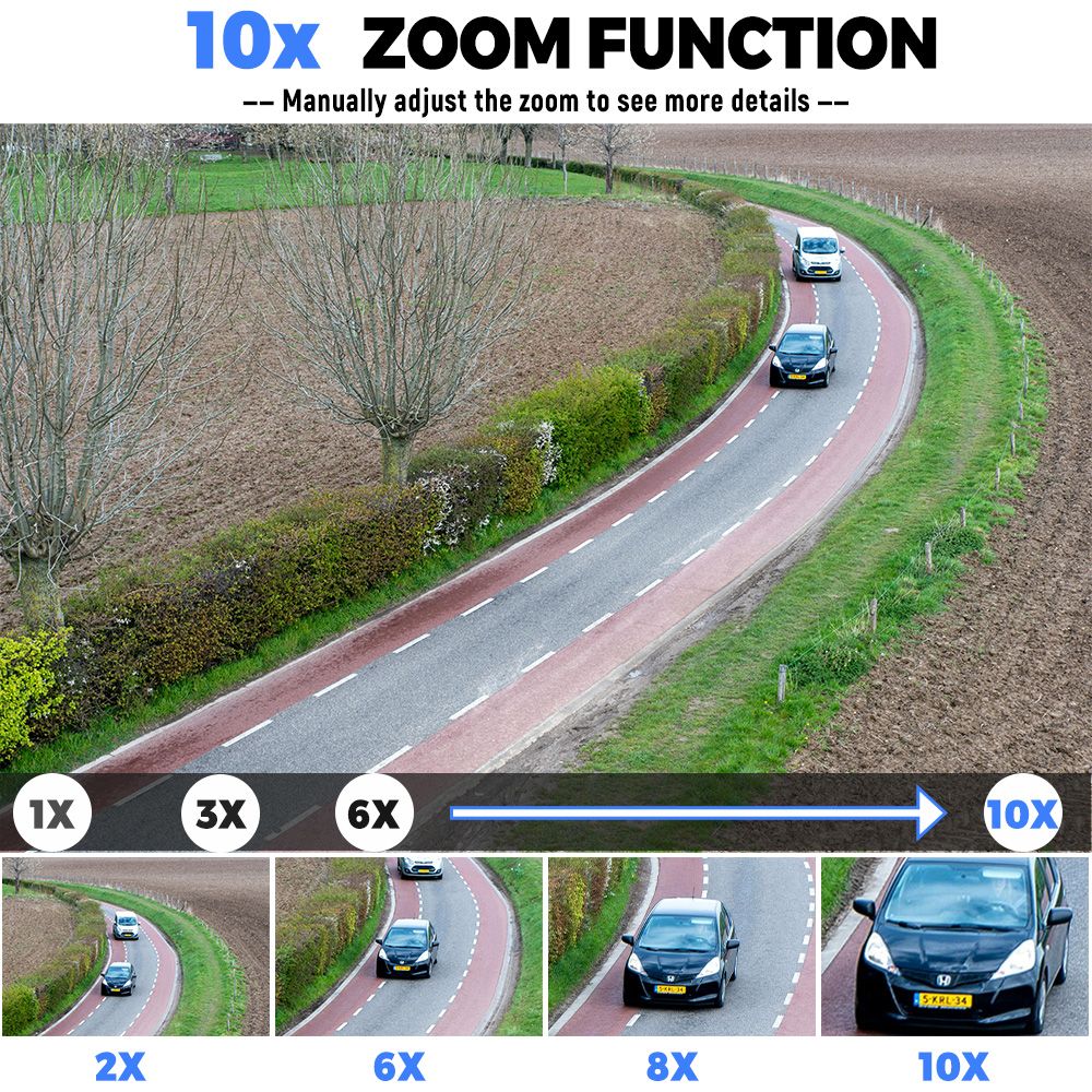 WGWK 4K IP Camera Sony IMX415 SSC339G 8MP 5-50mm Manual Varifocal Lens Low illuminance POE RTSP P2P Onvif Security Protection