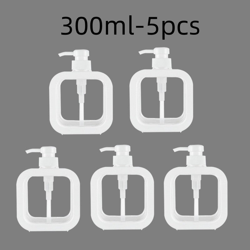 300/500ml Bathroom Soap Dispensers Refillable Lotion Shampoo Shower Gel Holder Portable Travel Dispenser Empty Bath Pump Bottle