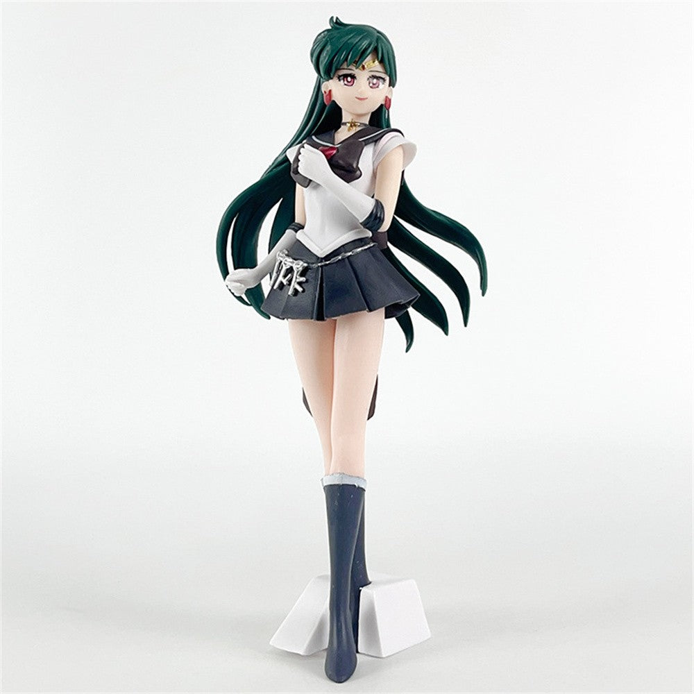 23cm Sailor Moon Anime Figura Marinheiro Marte Mercúrio Júpiter Vênus Saturno Action Figure Modelo Brinquedos Colecionáveis Presente de Aniversário para Crianças