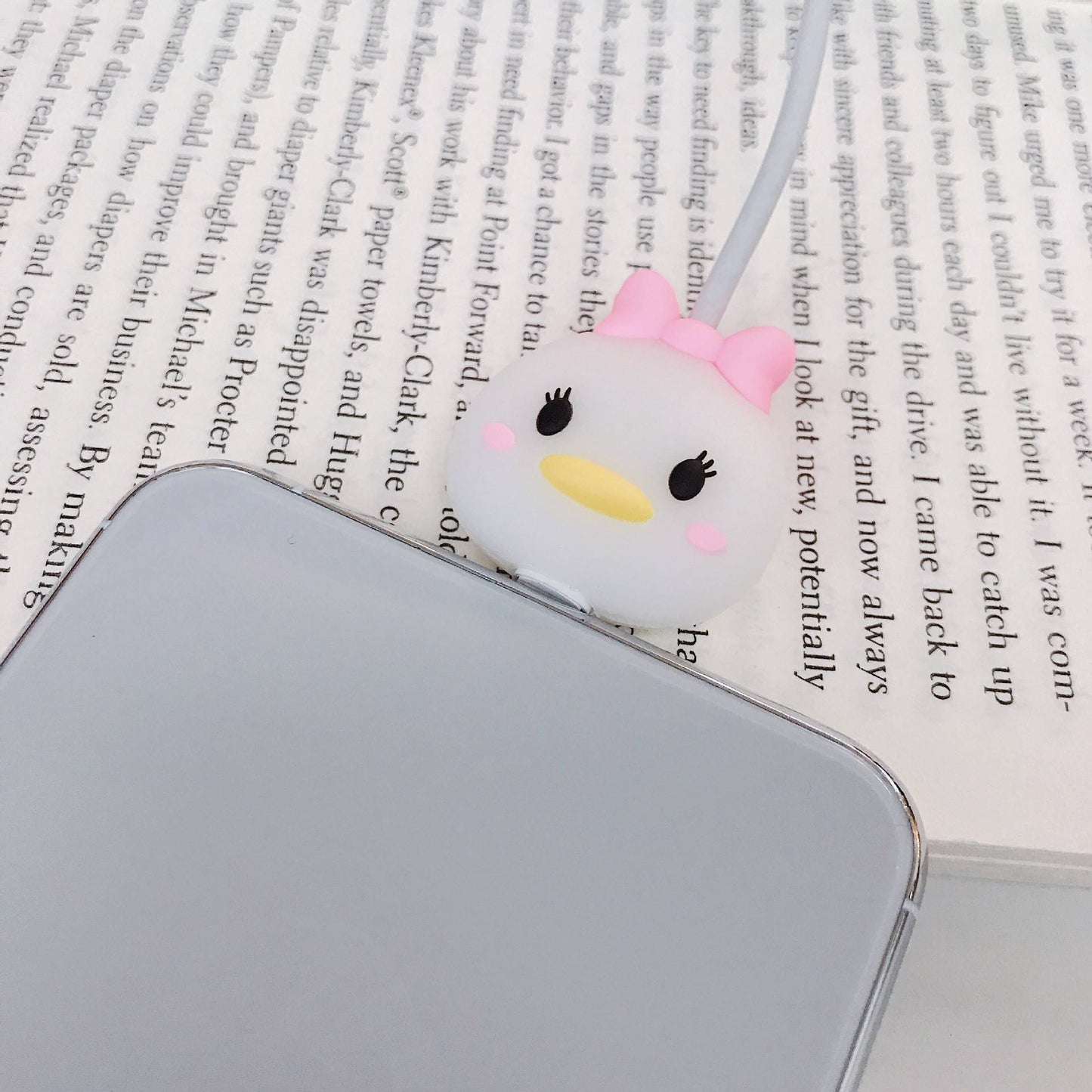 Disney Anime Mickey Mouse Charger Cable Protector Kawaii Stitch Minnie Usb Data LineHead Protection Cover Gifts