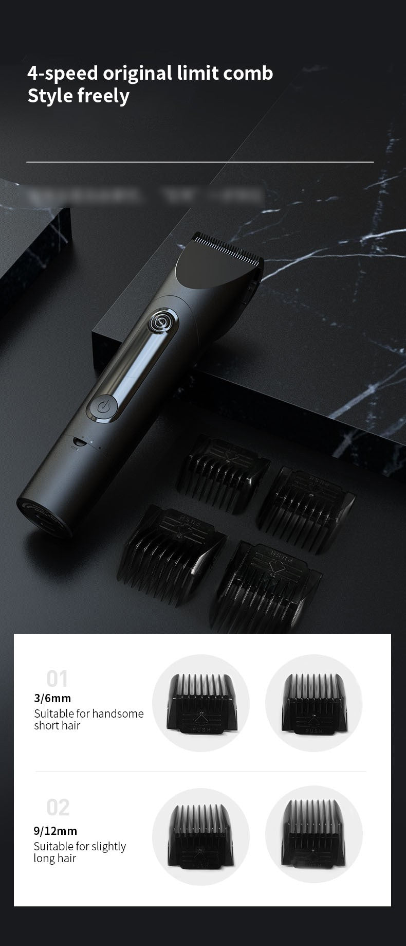 Xiaomi Mijia Hair Clipper Wireless Hair Cutting Trimmer Barber Cutter Titanium Alloy Blade Trimer for Men Electric Shaver