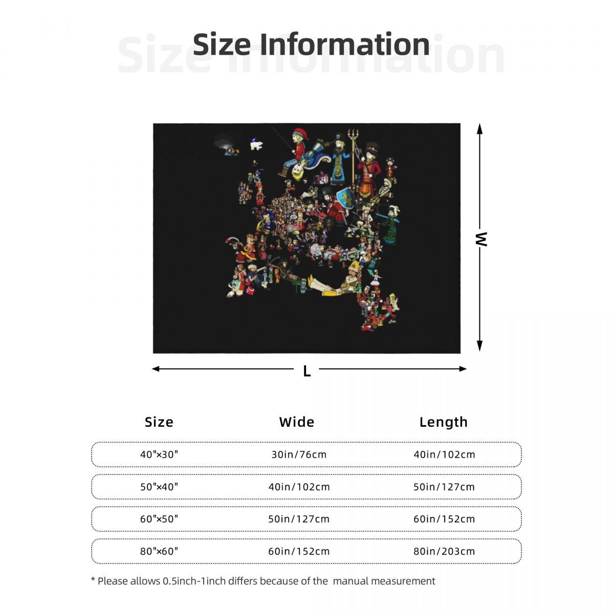 EUROPA UNIVERSALIS - National Personifications Map - 1444 Classic T-Shirt.png Throw Blanket Comforter Shaggy Weighted Blankets