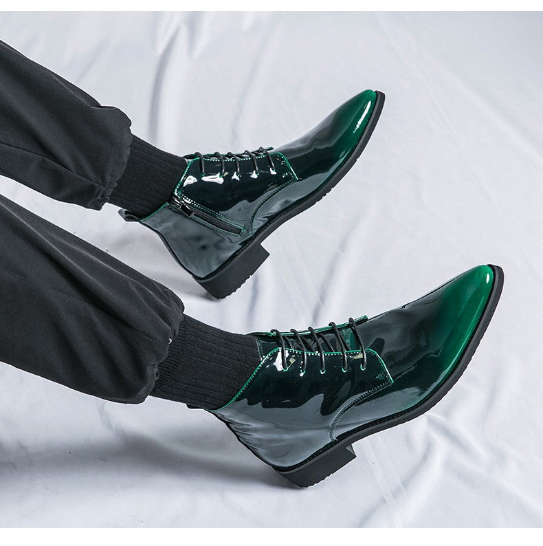 Classic Retro Dress Men's Monk Leather Shoes With Pointed Toe Buckle Business Office Wedding Soft Comfortable Men's Shoes