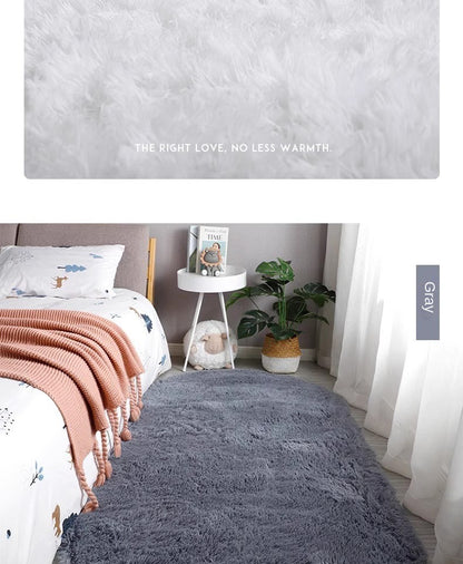 Tie-Dye Oval Living Room Rug Comfortable Soft Home Decor Floor Cushion Sofa Eend Table Bedroom Fluffy Non-Slip Plush Bed Rug