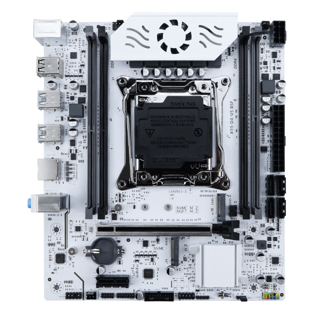 MOUGOL X99 Motherboard Kit C612 Chip with E5 2680 V4 CPU & DDR4 16G (2*8G) 2133MHz Memory NVME PCIE3.0 SATA3.0 for Desktop Host
