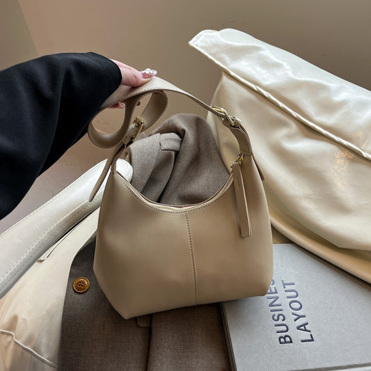 LEFTSIDE Small PU Leather Crossbody Bags for Women 2025 New Trend Retro Underarm Shoulder Bag Ladies Retro Handbags and Purses