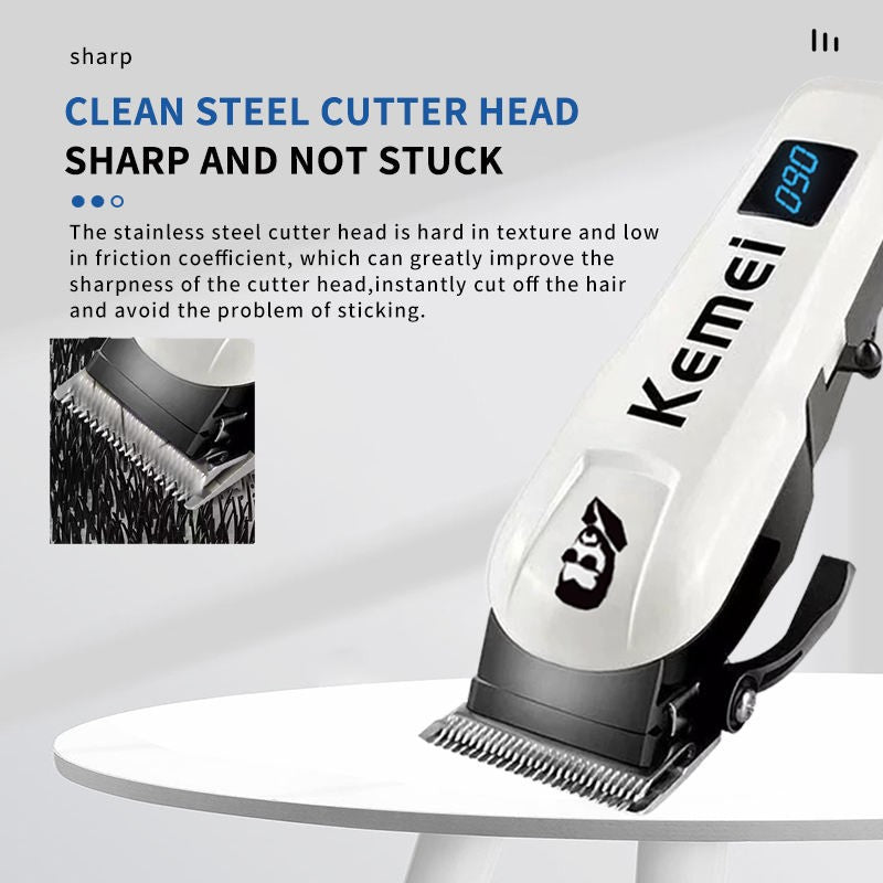 Kemei Mini Powerful Cordless Hair Clipper Electric Professional Barber Hair Trimmer Beard Haircutting Machine rechargeable