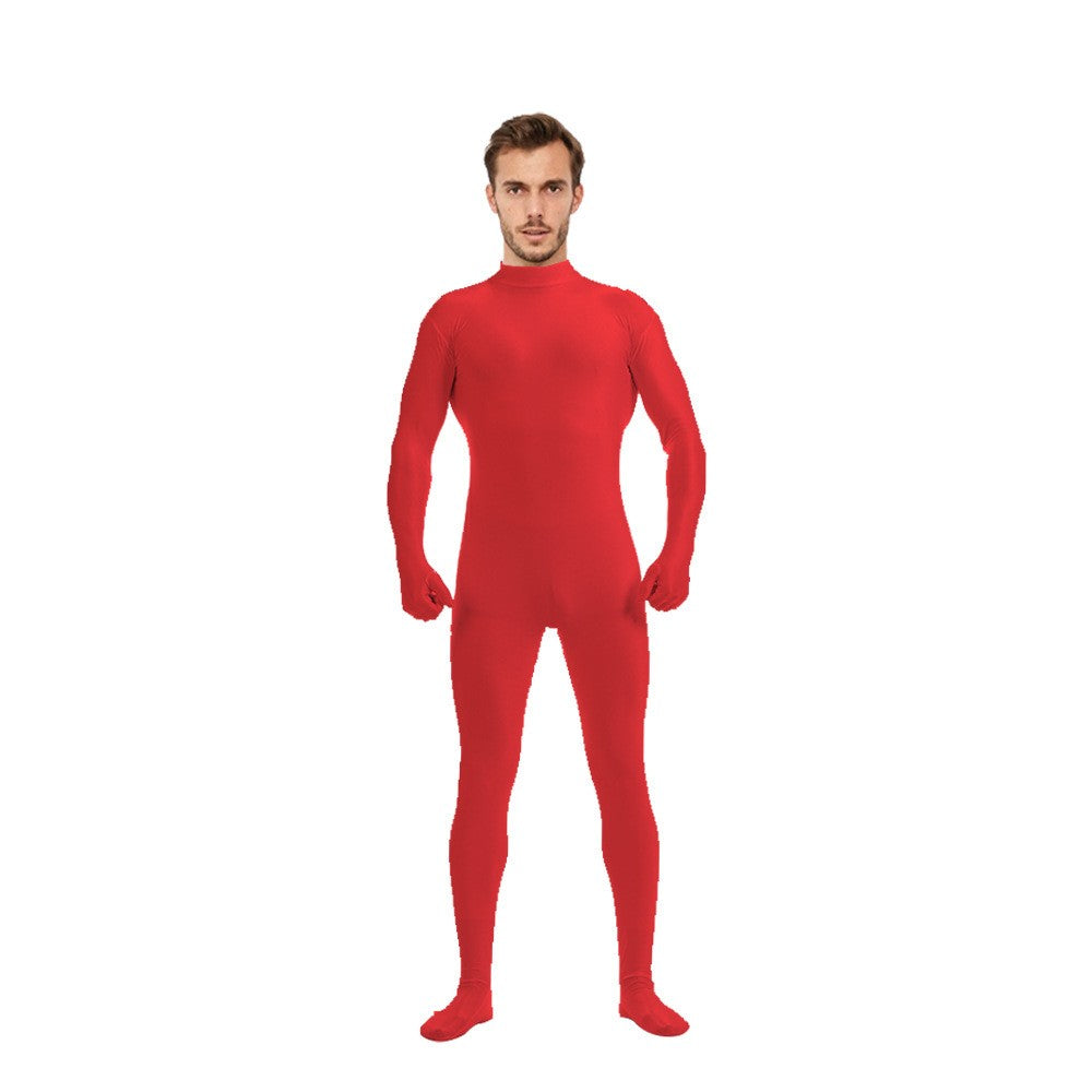 Adult Spandex Full Body Skin Tight Jumpsuit Zentai Suit Bodysuit Halloween Costume Women Men Dance Unitard Party Dancewear