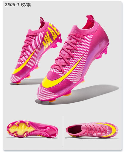 New Men Soccer Shoes TF/FG Society Match Cleats Football Field Boots Indoor Professional Training Original Women Football Shoes