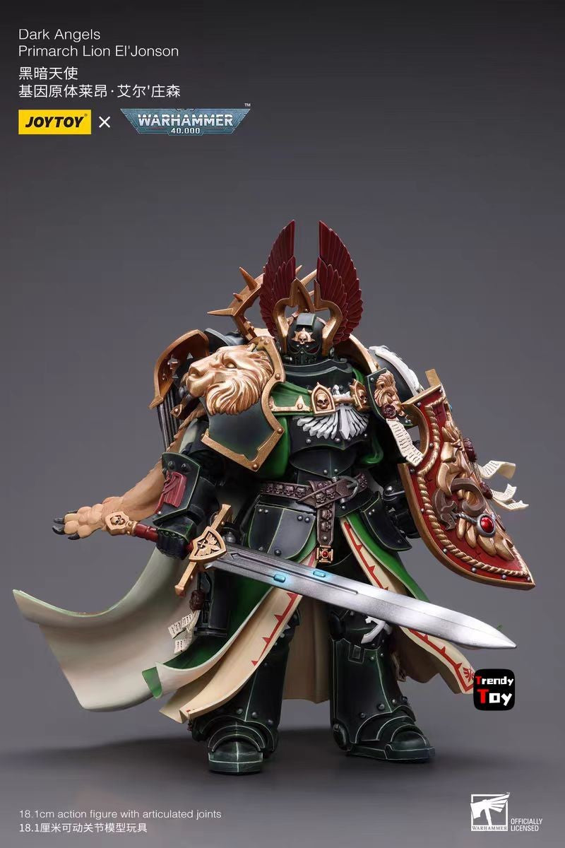 ?JOYTOY?Warhammer 40K Dark Angels Primarch Lion El'Vonson 1/18 Action Figure Model Toys