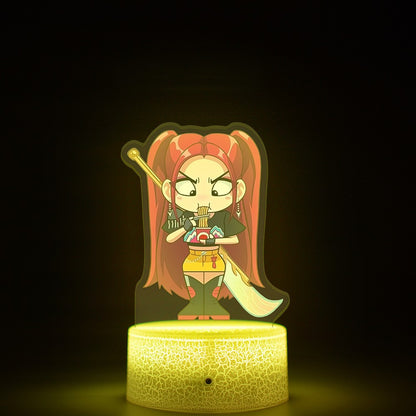 KPop K-POP Demon Hunters Kawaii Zoe Rumi Mira Saja Boys Superstar Monochrome Light Remote Control 16 Color Light Night Light