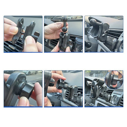 Double socket arm with 17mm Dual Ball Head Adapter for Cellphone holder for Magnetic Phone Mount Foldable Mount Accessories