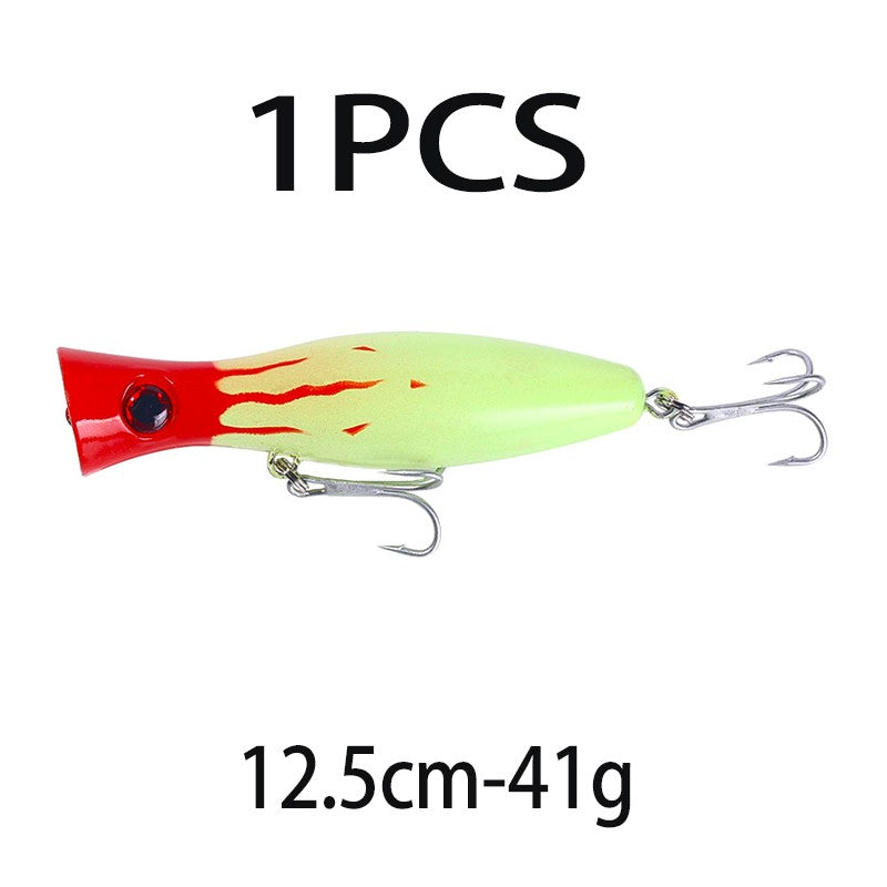 Iscas de Pesca Popper Topwater 11cm 23g 13cm 43g Pesca Boia Artificial Pesca de Baixo, Lúcio, Carpa, Wobbler, Artigos de Pesca