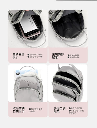 Small Canvas Women's Crossbody Bag Fashionable High-End Shoulder Handbag Large Capacity Space for Stylish Storage