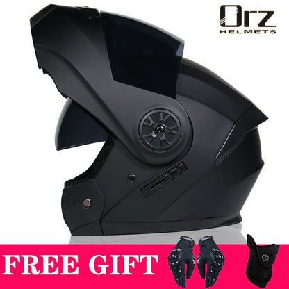Capacete de Moto Modular Articulado para Corrida DOT Aprovado com Viseira Interna Dupla Voyage