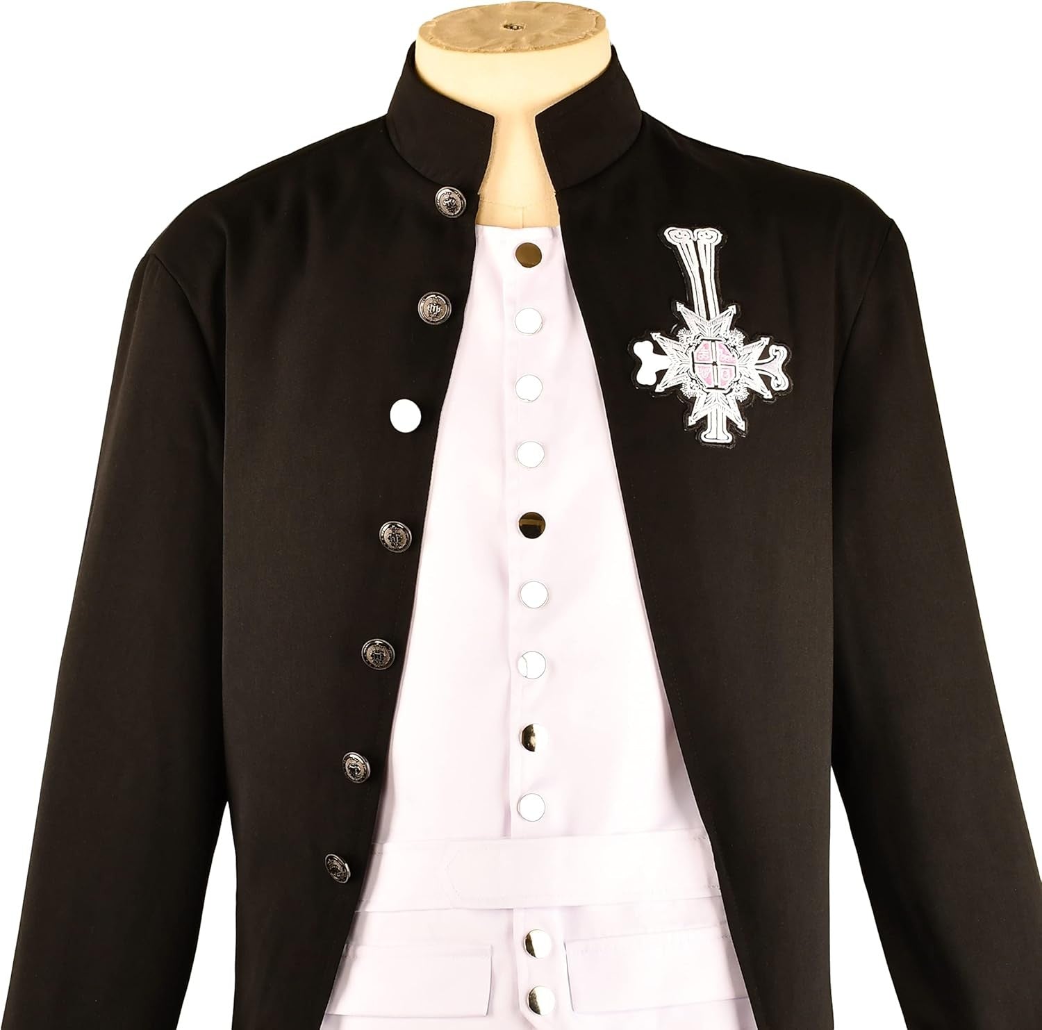 Fulujiacos Ghost Cosplay Costume Alpha and Omega Papa Emeritus Cosplay Costume uniform Suit Halloween Stage Show Roleplay Men