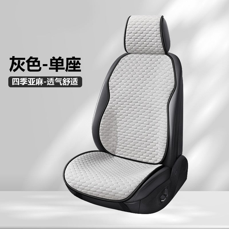 Universal Car Seat Cover Four Season Auto Flax Breathable Seat Covers for Car Seats Cover Protection Cars Accessories