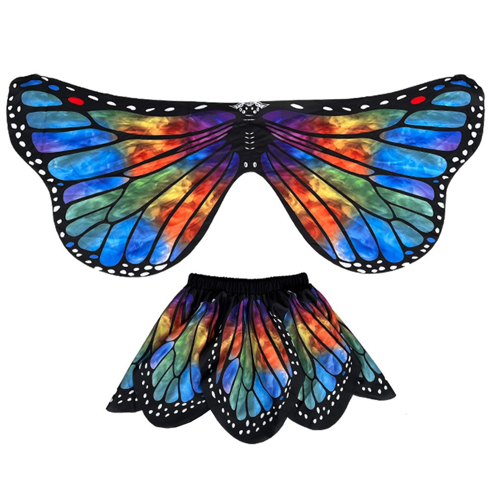 Butterfly Cosplay Wings Costumes Girl Performance Accessories Halloween Carnival Props Wing For Girls Boys Cloak Party Ccarnival
