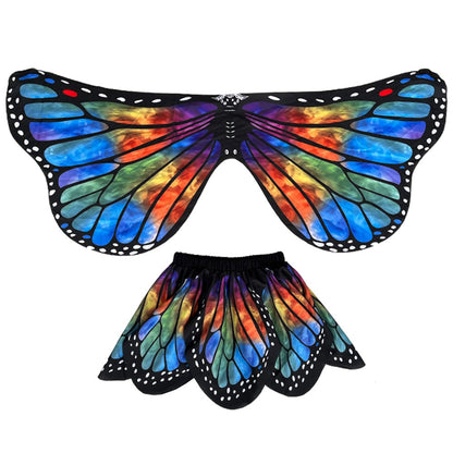 Butterfly Cosplay Wings Costumes Girl Performance Accessories Halloween Carnival Props Wing For Girls Boys Cloak Party Ccarnival