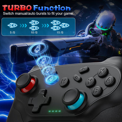 Gamepads For Nintendo Switch/Pro/OLED/PC Console Control Wireless Blue-tooth Vibration Turbo Game Joystick Controller