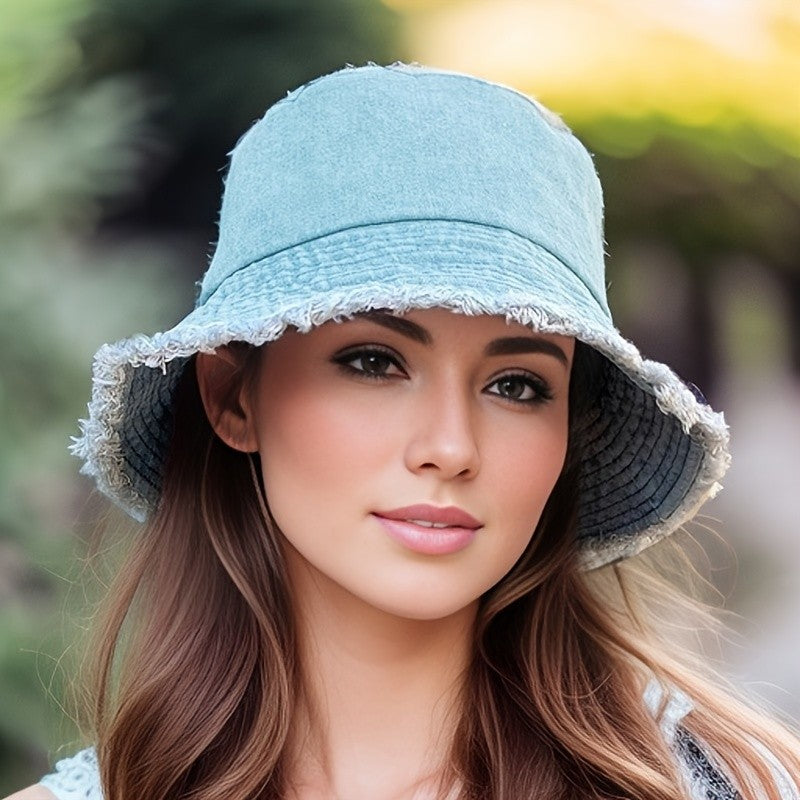 1pc 2024 New Spring/Summer  Fisherman Hat, Sun Hat, Casual And Fashionable, Suitable For Travel, Protects Against Uv Rays