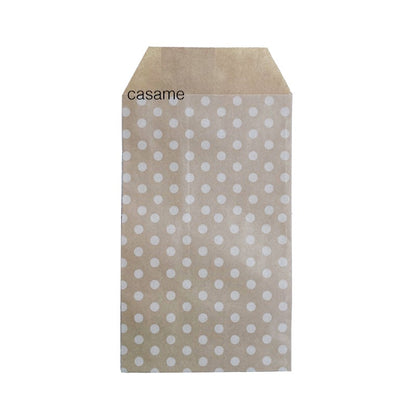 10/25/50 Pcs Small Sack Pouch Mini Dot Kraft Paper Bags Wedding Party Invitation Greeting Cards Paper Gift Bag Birthday