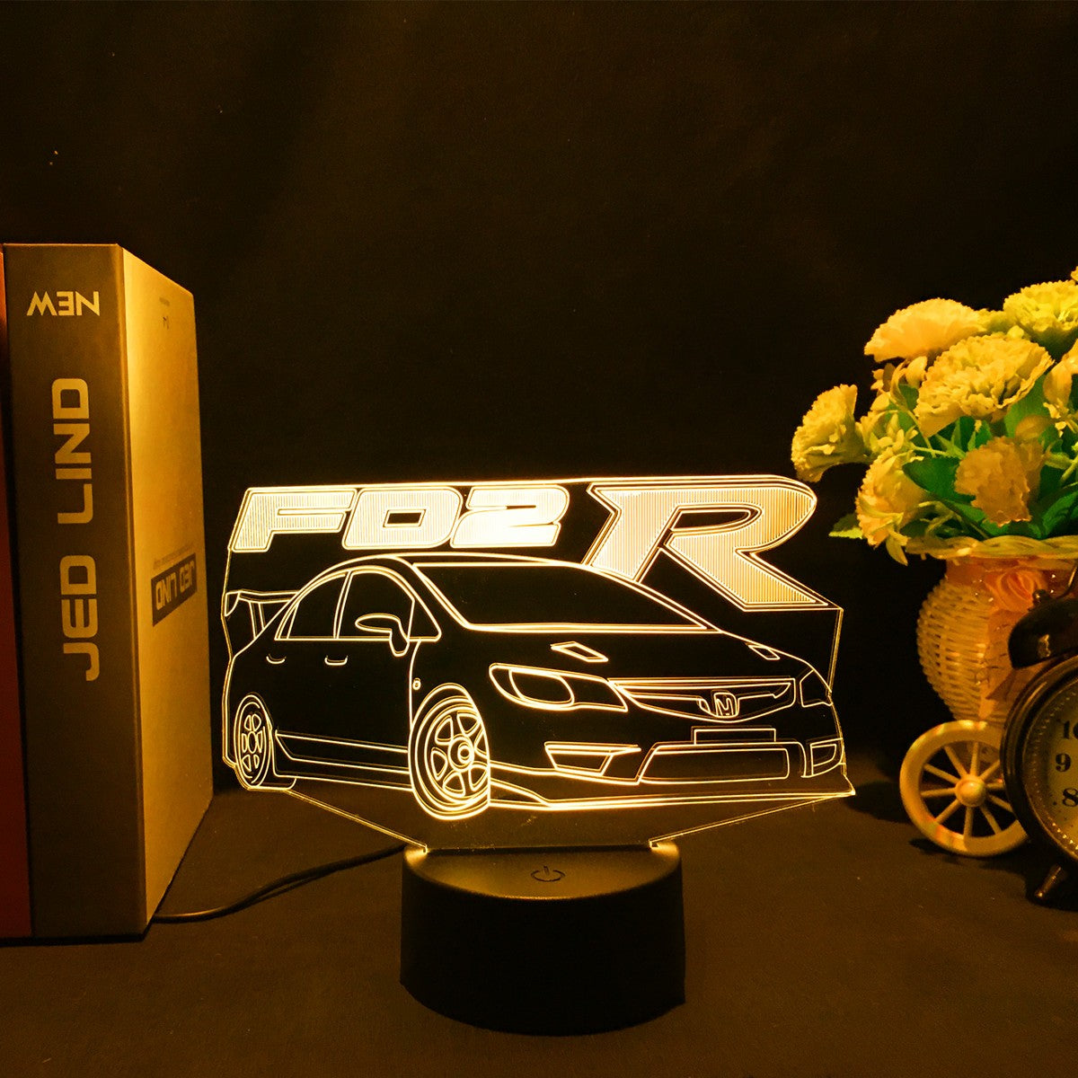 Sports Car 3d Illusion Lamp for Kids Bedroom Decor Nightlight Touch Sensor Atmosphere Birthday Gift Supercar Led Night Light