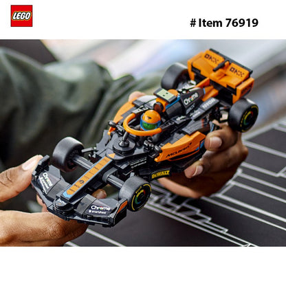 LEGO 76919 Speed Champions 2023 McLaren Carro de Corrida de Fórmula 1 Brinquedo para Brincar e Exibir, Conjunto de Brinquedo Montável McLaren para Crianças