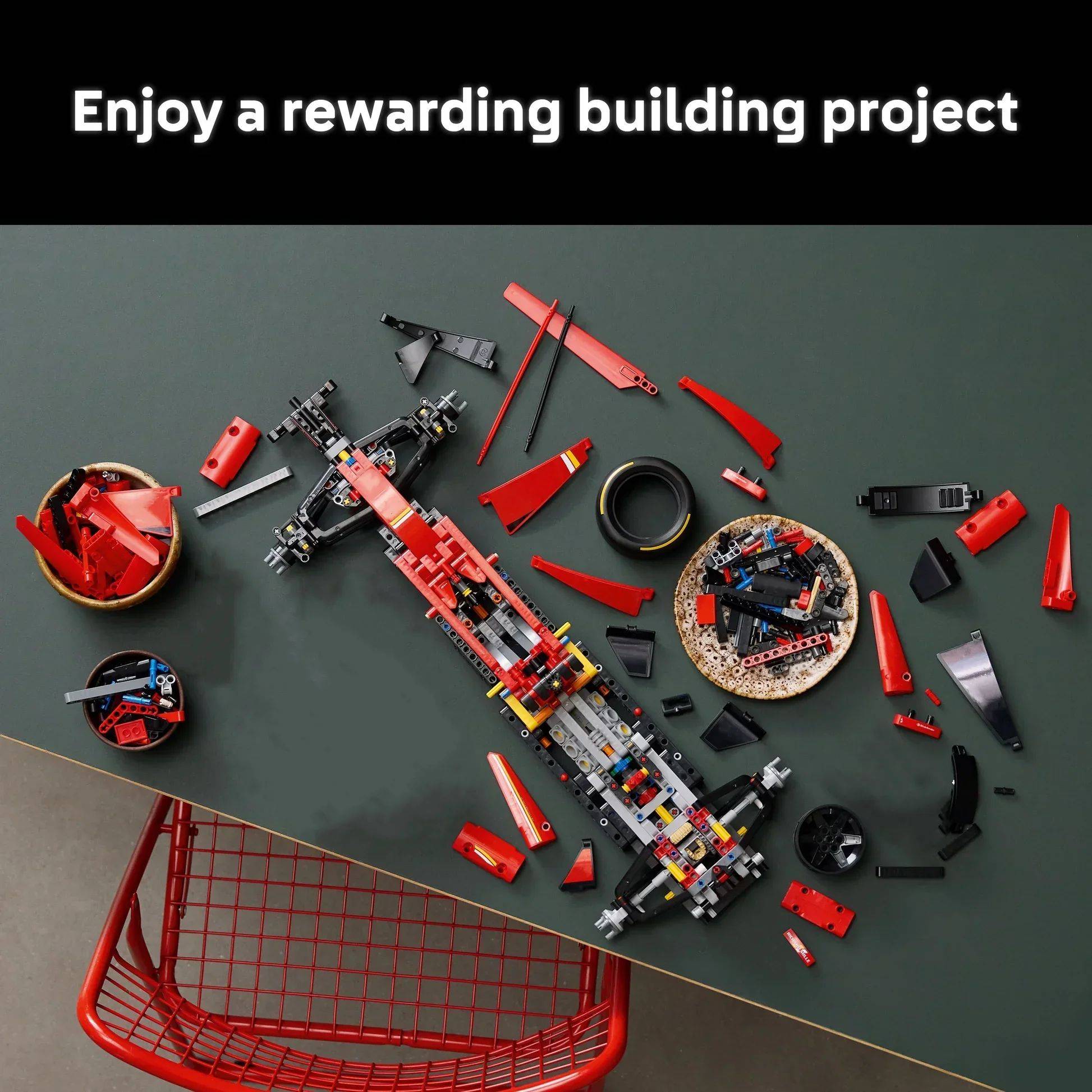 Technical 1361/1639PCS RB20 SF-24 1:8 Scale Racing Car Kits MOC Collectible Assembly Building Blocks Car Model Birthday Gift Toy