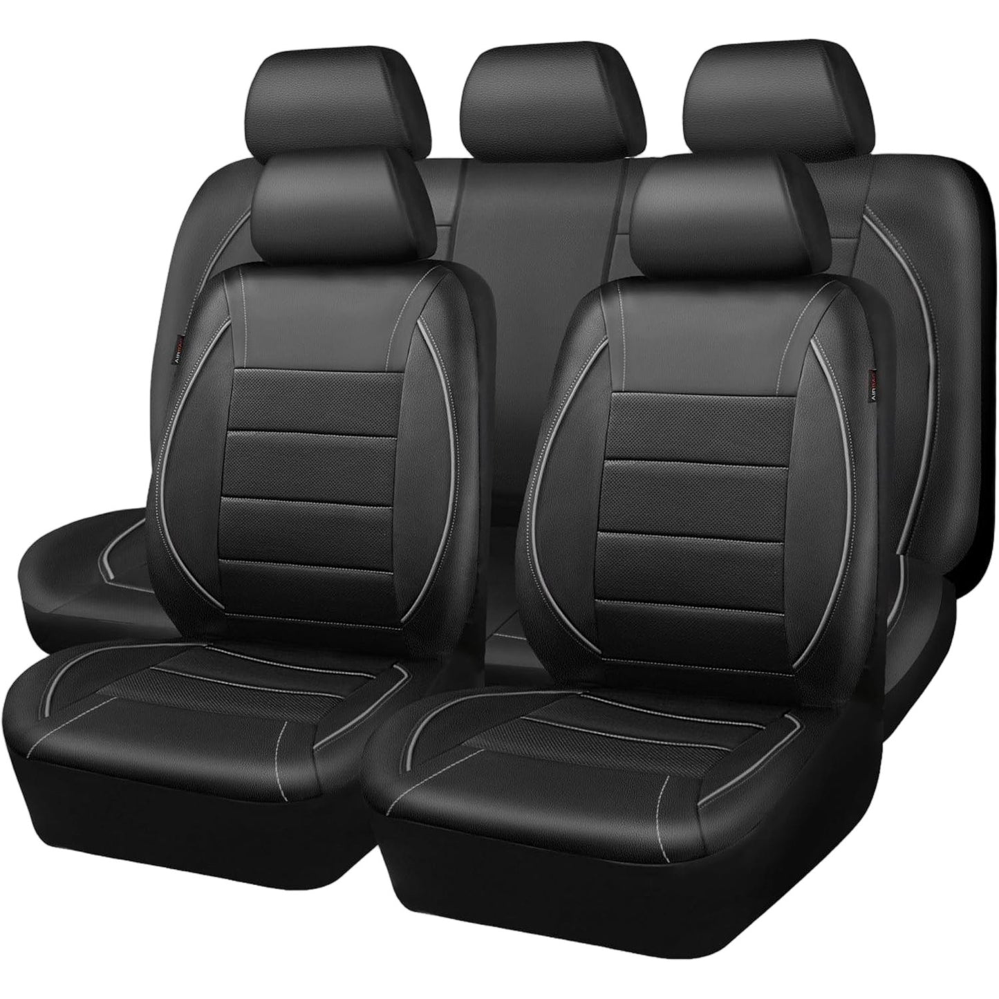 All Season Quited PU Leather Car Seat Cover Full Surrounded Seat Protector Waterproof Universal Fit Sedan Suv Pick-up Truck Seat