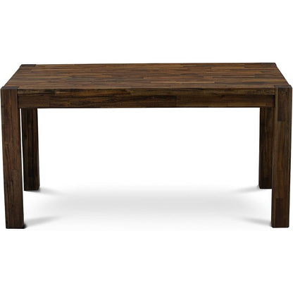 East West Furniture CN6-07-T Celina Dining Room Table - Rectangle Rustic Farmhouse Table , 36x60 Inch, Jacobean