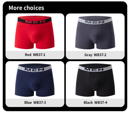 4/10 Piece Men's Black Fashionable Sexy Simple Underwear Boxer Shorts Plus Size Comfortable Versatile Casual Sports Beach Shorts
