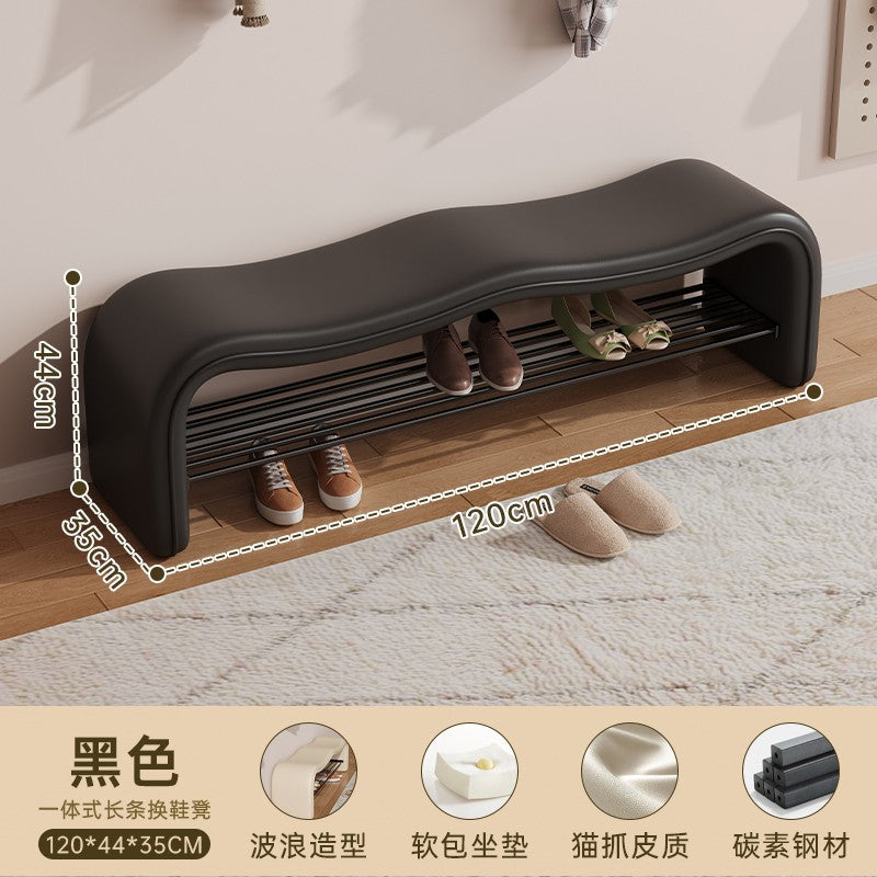 stool can be sat at the door of the home shoe stool shoe rack is integrated wave entry stool enters the door