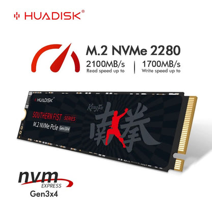 HUADISK SSD NVMe M2 1TB 512GB PCI-e 3.0X4 Disco Rígido Interno 2280 SSD 256GB 128GB Unidade de Estado Sólido para Desktop PC Laptop