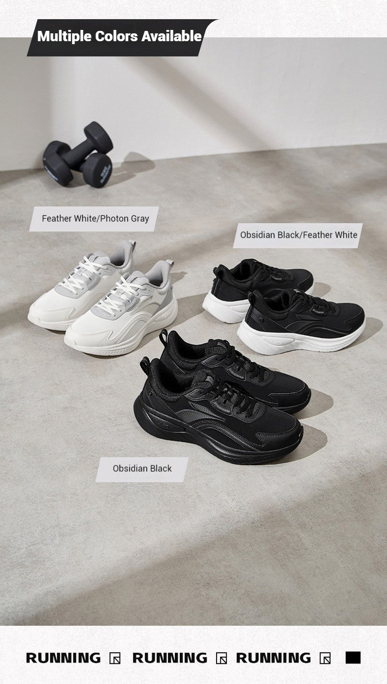 361 Degrees SoftFlow 3 Men's Running Shoes Autumn Leather Lightweight Shock-absorption Fitness Commuting Sneakers Male 672432232