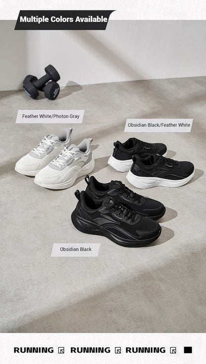 361 Degrees SoftFlow 3 Men's Running Shoes Autumn Leather Lightweight Shock-absorption Fitness Commuting Sneakers Male 672432232