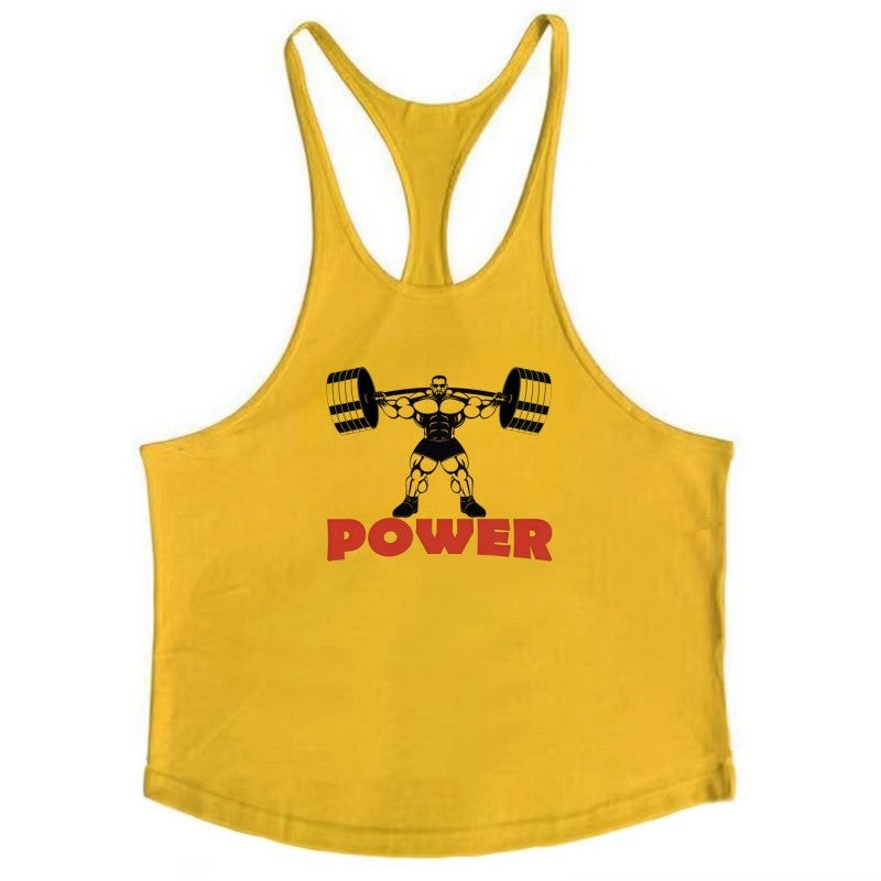 Fitness Workout Shirt Men, Muscle Gym Stringer Vest, Bodybuilding Singlet, Fashion Breathable Durable Sleeveless Tank Top