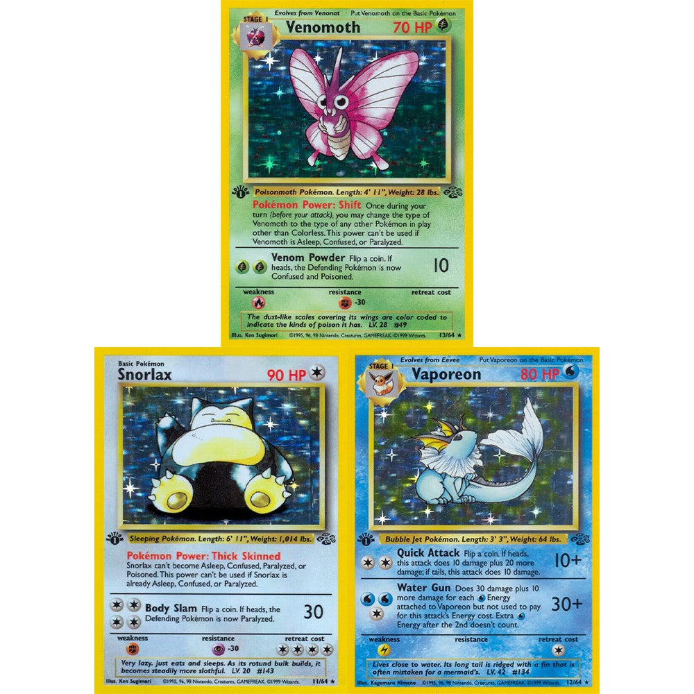 PKM Cartas de Jogo Proxy Foil Conjunto Completo Team Rocket (RO) Jungle (JU) Base Set (BS) Fossil (FO) TCG Colecionável Brinquedo e Presente Pokemon