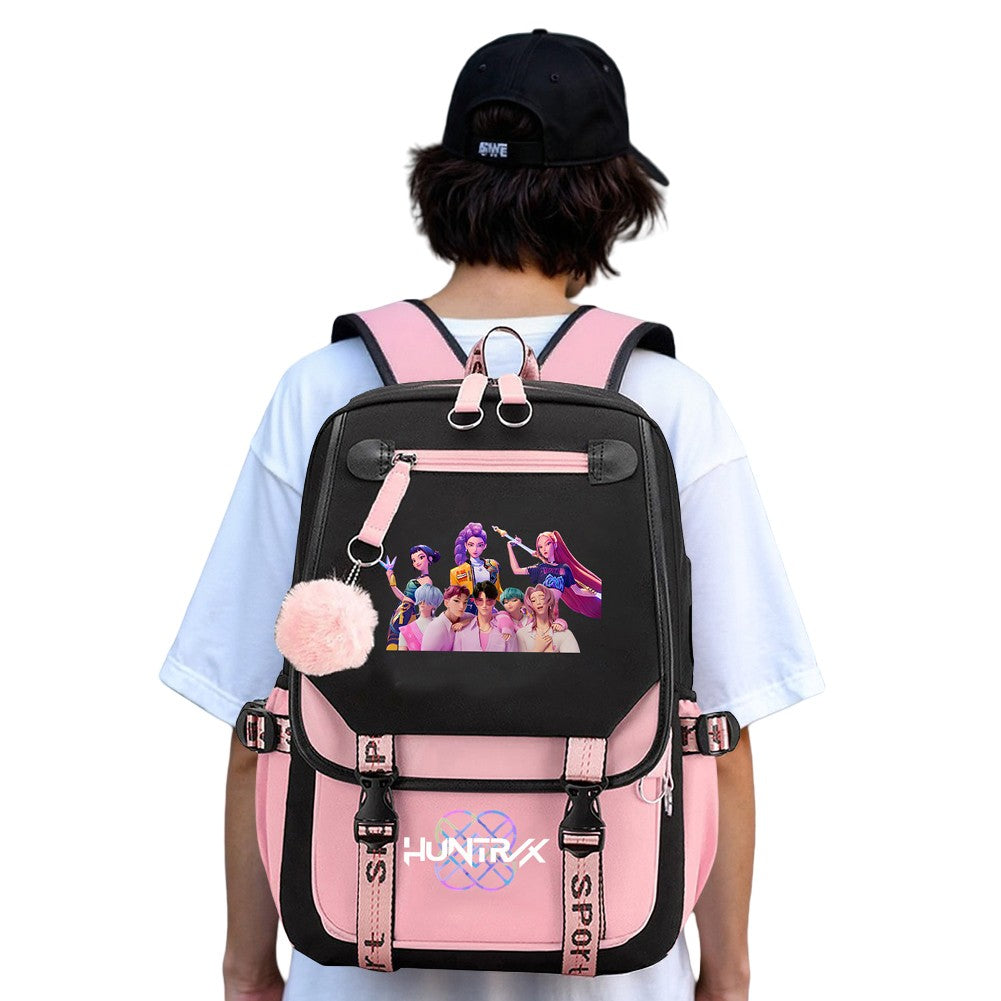 Para KPop Demon Hunters Mochila Adolescentes Mochilas Para Kpop Demon Mochila para Fãs Adolescente