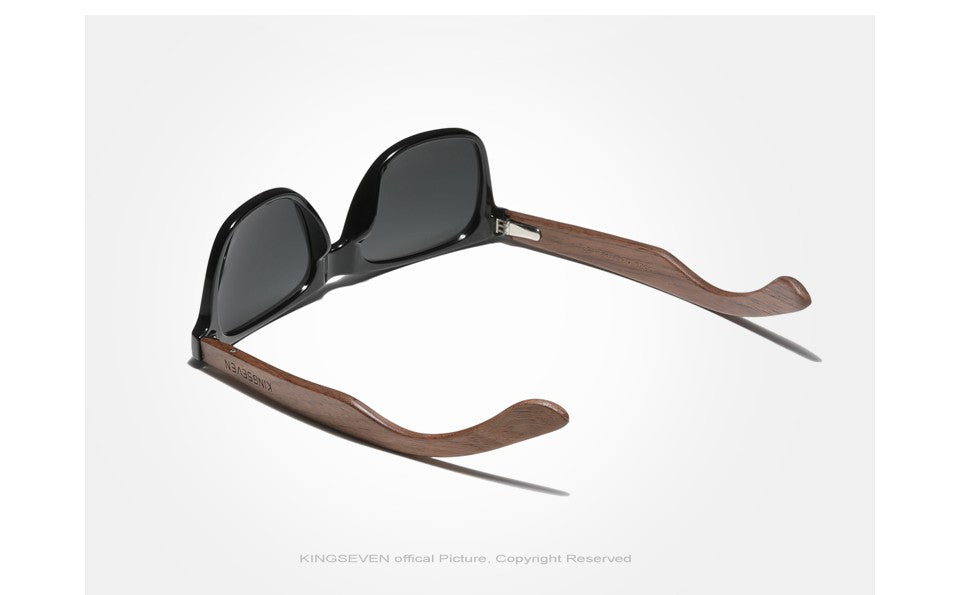 KINGSEVEN Brand 2023 Fashion Handmade Natural Wooden Sunglasses For Men Women Polarized Sun Glasses UV400 Mirror Male Eyewear